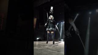 2B vk kaplinalina dance тренды cosplay gamecosplay game anime music косплей 2b comiccon [upl. by Amihsat176]