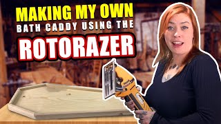 Rotorazer Platinum Saw  Making My CoffinShaped Bath Caddy  Bath Tray DIY Home Project [upl. by Kurland376]