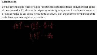 Potencias de Fracciones 2ºESO [upl. by Adna]