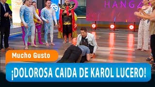 ¡La épica caída de Karol Lucero y Rodrigo Herrera  Mucho Gusto 2019 [upl. by Justina]