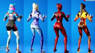 Fortnite Pump Me Up Tiktok Emote With Lynx Mizuki Legendary Skins Thicc 🍑😘😜😍🔥  Who Won [upl. by Yessydo]