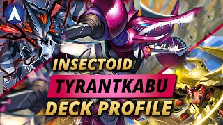 BIG BAD BUG TyrantKabuterimon Insectoid Deck Profile amp Combo Guide  Digimon Card Game BT16 [upl. by Garmaise379]