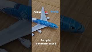 autopilot disconnect sound airbus vs boeing planecrash airbus boeing [upl. by Olocin599]