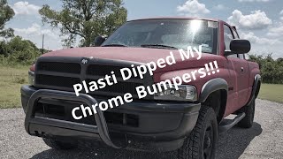 How to Plasti Dip Chrome Bumpers [upl. by Craven]