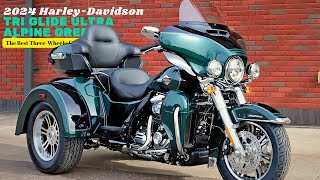 2024 HarleyDavidson Tri Glide Ultra Alpine Green  The Best ThreeWheeled Tourer [upl. by Eiuol841]