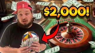 INSANE 2000 Roulette Session DOUBLE OR BUST [upl. by Lovett]