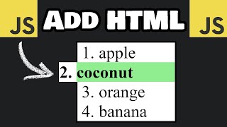 How to ADDCHANGE HTML using JavaScript 🛠️ [upl. by Buiron]