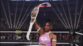 WWE 2K24  Bianca Belair vs Mia Yim  WWE Womens Title Match Smackdown  February Week 2 2025 [upl. by Llerot]