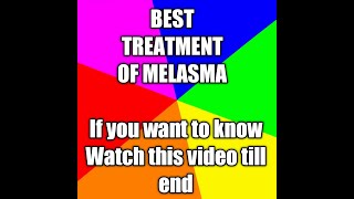 Best oral treatment of Melasma with Tranexamic acid [upl. by Eiralc]