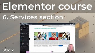 Elementor Tutorial 6  Services section [upl. by Ahsa]