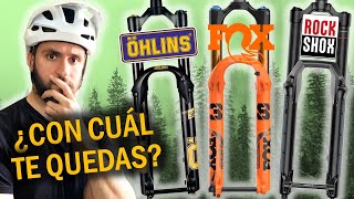 📣 COMPARATIVA de HORQUILLAS DEFINITIVA ⚡️ FOX 38 vs ROCKSHOX ZEB vs OHLINS RXF 38 [upl. by Dorn]