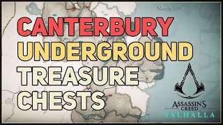 All Canterbury Underground Treasure Chests Assassins Creed Valhalla [upl. by Kwarteng]