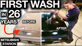 First Wash In 26 Years 1988 Mitsubishi Starion Full Detail with HUGE Before and After [upl. by Hairabez]