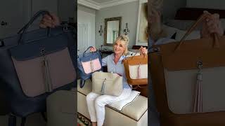 Anthea Turner with luxury leather Sarah Haran handbags [upl. by Diraf]