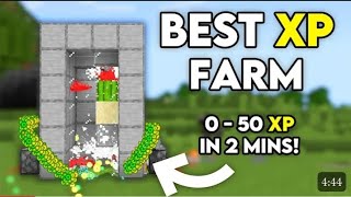 Best XP Farm In Minecraft Bedrock 121 Tutorial [upl. by Rednaxela]