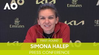 Simona Halep Press Conference 1R  Australian Open 2022 [upl. by Keever]