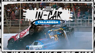 Corey LaJoies wild ride across the Talladega finish line  InCar Camera  NASCAR [upl. by Lorita]