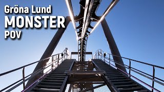 MONSTER  King of Roller Coasters POV  Premiere Day at Gröna Lund [upl. by Suiratnauq]