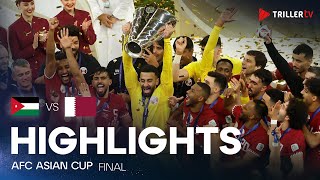 Qatar  the kings of Asia Jordan vs Qatar  Asian Cup Final Highlights [upl. by Inaflahk246]