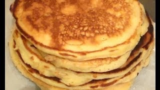 Reteta Clatite Americane cu banane  American pancakes with bananas recipe [upl. by Earlie18]