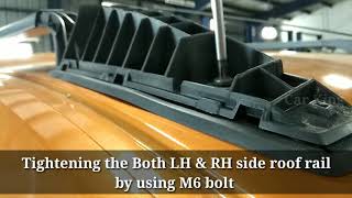 TRIBER roof rails fitting  Renault TRIBER  car king [upl. by Llen]