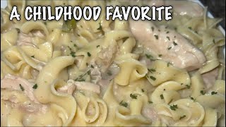 Old School Chicken and Noodles  Easy One Pot Meal [upl. by Hartzke]