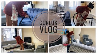 GUNLUK VLOG  DETAYLI SALON TEMIZLIGI  DUZEN DEGISIKLIGI ✅ [upl. by Nylrad228]