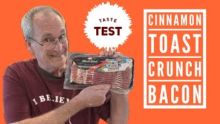 John Taste Tests the WILDEST Bacon Ever Cinnamon Toast Crunch Bacon by Hormel 🍞🥓🔥 [upl. by Annahtur]