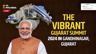 PM Modi inaugurates the Vibrant Gujarat Summit 2024 in Gandhinagar Gujarat [upl. by Natala]