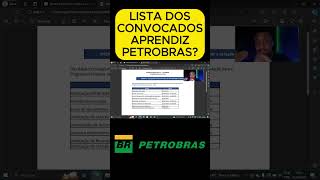 LISTA CLASSIFICADOS JOVEM APRENDIZ PETROBRAS [upl. by Akinnor666]