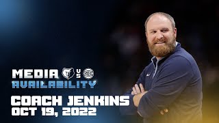 Grizzlies vs Knicks Coach Jenkins Postgame press conference 101922 [upl. by Giffard]