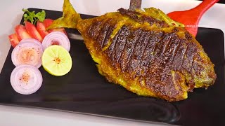 Tawa Pomfret  Pomfret Fry Recipe  Fish Fry Indian Style  Fish Recipes  Fish Fry Recipe [upl. by Fredie]