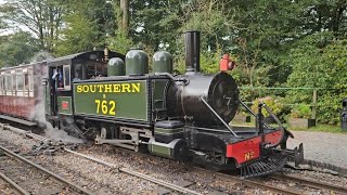 Woody Bay Railway  Narrow Gauge  Baldwin 242  Southern No 762 Lyn  210924 [upl. by Birgitta182]