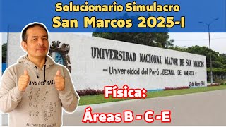 Solucionario Simulacro San Marcos 2025 I Áreas BCE [upl. by Meerak]