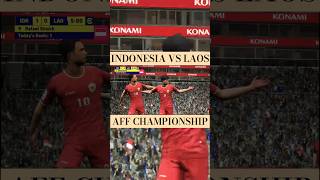 INDONESIA 1  0 LAOS  AFF CHAMPIONSHIP efootball football indonesia shorts [upl. by Charleton]