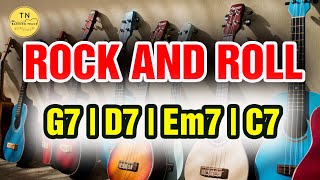 Rock and Roll Backing Track G Major  G7 D7 Em7 C7  TN Guitar Backing Track [upl. by Ariait733]