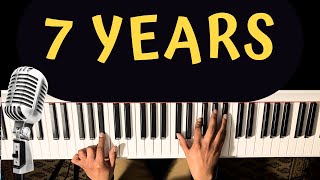 PIANO FACILE  LUKAS GRAHAM  7 YEARS [upl. by Modestia]