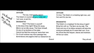 Guided Annotation Othello A1S2 part 2 of 2 [upl. by Shelagh320]