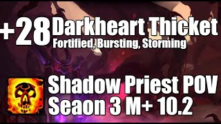 28 Darkheart Thicket  Shadow Priest POV M Dragonflight Season 3 Mythic Plus 102 [upl. by Raffaello]