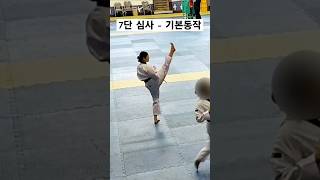 7단 심사  기본동작 태권도 고단자심사 taekwondo tkd kick kukkiwon [upl. by Dumas]