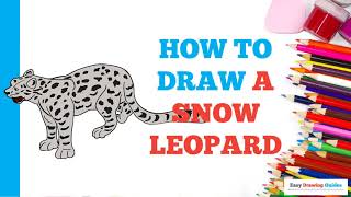 How to Draw a Snow Leopard in a Few Easy Steps Drawing Tutorial for Beginner Artists [upl. by Lasorella530]