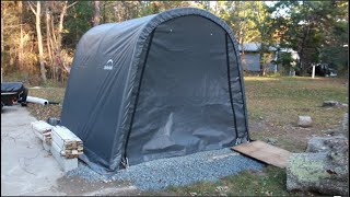 Shelter Logic 10x10 UTV ShedInABox Installation and Short Term Review [upl. by Meade]