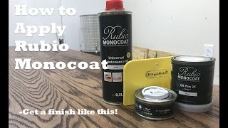 How to Use Rubio Monocoat  Finishing Furniture Techniques Its EASY [upl. by Iek908]