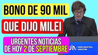 🚀BONO DE 90 MIL PESOS y 🛑Urgente Noticia de Milei para los Jubilados y PNC AUMENTOINFLACIONCAPUTO [upl. by Danforth732]