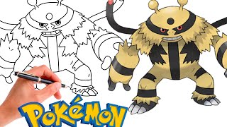 How To Draw ELECTIVIRE POKEMON 466  Generation 4 [upl. by Elbag]