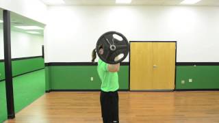 187 Standing Barbell Shoulder Press [upl. by Ennayelhsa]