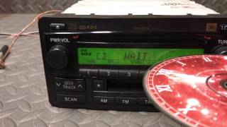 Toyota CD player bench test [upl. by Noraf287]