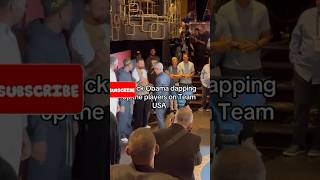 Barack Obama Greets USA Team Players Basketball nba obama lebronjames basketball curry lakers [upl. by Yrrek]