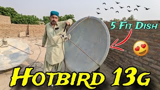 Hotbird 13g Satellite Full Setting 2023 New Update  How To Set Hotbird 13e Location Sindh Dadu [upl. by Slohcin]