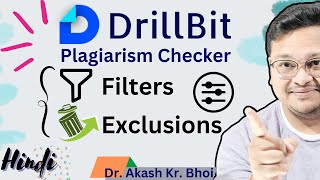 Drillbit Plagiarism Checker Filters and exclusions  Hindi  2024 [upl. by Annid275]